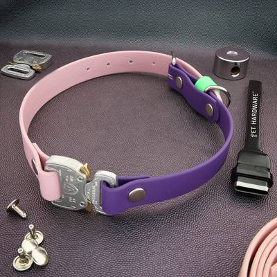 Stelle ein Biothan-Halsband in Rosa-Lila her