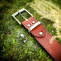 Anwendungsbeispiel #1: Gürtelschnalle Edelstahl Rostfrei 35 mm – Gebürstet