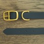 Example of use #3: Double Bar Collar Buckle – Brass