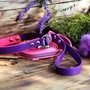 Anwendungsbeispiel #1: Gurtband mit Gummifäden und stark reflektierenden Streifen – Rosa