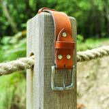 Brown Modern Leather Belt