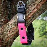 Neon Pink Collar with Black Hardware