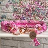 Pink Collar with Rose Pink Hardware