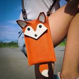 Leather Mobile Phone Case with Magnetic Clasp