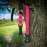 Neon Pink - Black Collar with Black Hardware