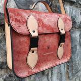 Orange Satchel Bag with Black Hardware