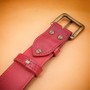 Exemple d'utilisation #1: Agrafe en laiton pour passant en cuir – Vieux Laiton