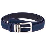 Blue suede belt