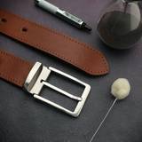 Modern Leather Belt with Stainless Steel Belt Buckle