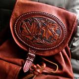 Leather backpack