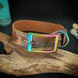 Leather Collar with Neo-Chorme Hardware