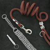 Triple Chain Collar with Martingale