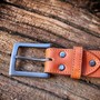 Example of use #2: Belt buckle 40 mm – Brushed Gun Metal
