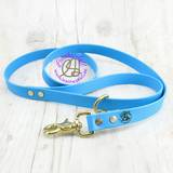 Leash made from Blue Waterproof Webbings