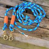 Rope leash with solid brass trigger snap