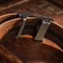 Example of use #1: Automatic Belt Buckle 35 mm – Brushed Gun Metal