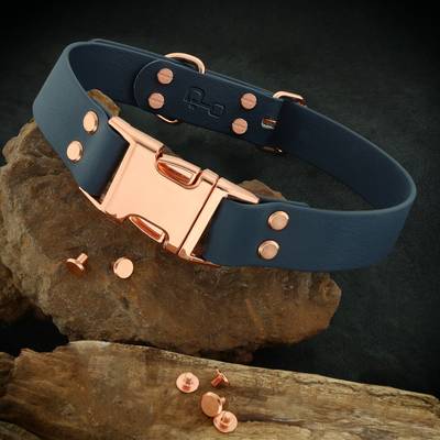 Ensamble un collar con herrajes en oro rosa