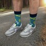 Anwendungsbeispiel #1: Fröhliche Socken, Farbe türkis