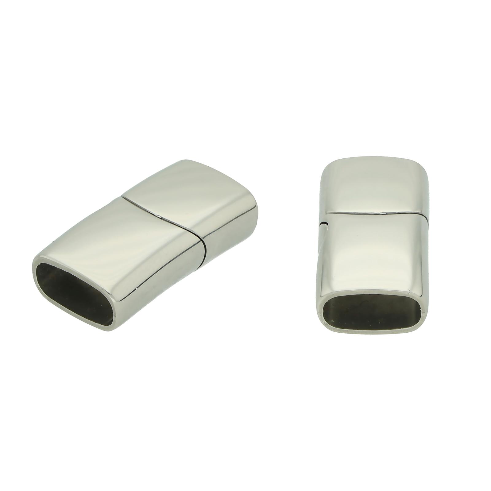 Lot De 3 Fermoirs Magnétiques En Acier Inoxydable 8x4mm, 10x5mm, 12x6mm - Parfaits Pour Bracelets, Colliers Et Création De Bijoux DIY
