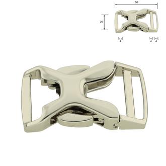 Metal Side Release Buckle XSpyder – Nickel Plated
