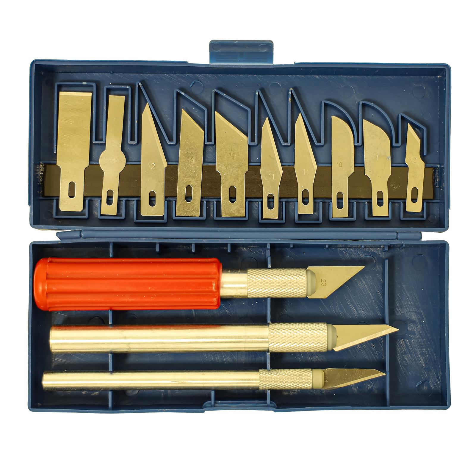 Kit Taglierino Di Precisione + 13 Lame – Cutter Scalpel – 16 Pezzi – Nuovo