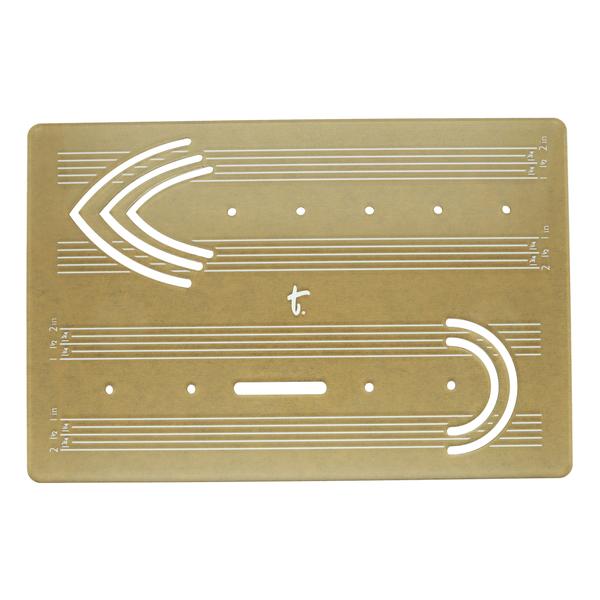 Acrylic Template for Belt Ends with Multiple Shapes