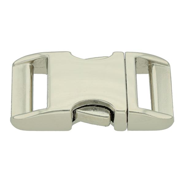 Boucle à déclenchement latéral en aluminium – Nickelé