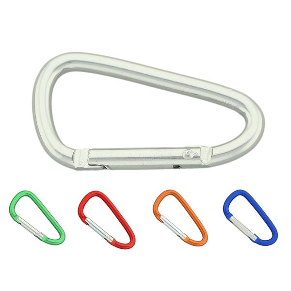 Schlüsselkarabiner aus Aluminium 47 mm, D-Form