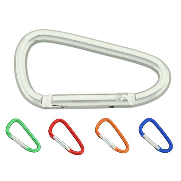 Aluminum Keychain Carabiner 57 mm, D-Shape