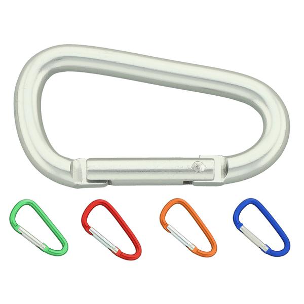 Aluminum Keychain Carabiner 67 mm, D-Shape