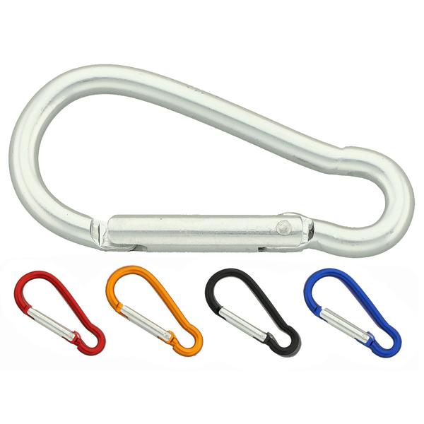 Aluminum Keychain Carabiner 59 mm, Pear-Shaped