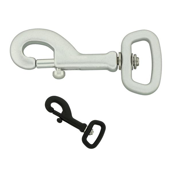 Mosquetón de aluminio 84 mm/25 mm – Sin cierre