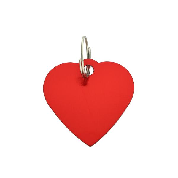 Aluminum Heart-Shaped Pet ID Tag