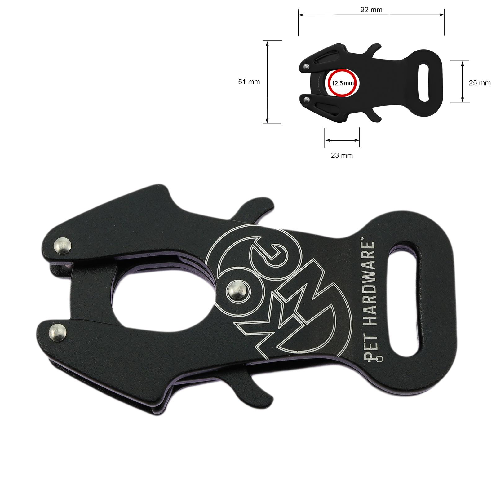 Aluminum snap hook Frog Ansi 92 mm, (load capacity 2440 kg 🦾)