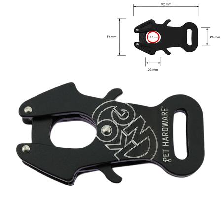 Aluminum snap hook Frog Ansi 92 mm, (load capacity 2440 kg 🦾)