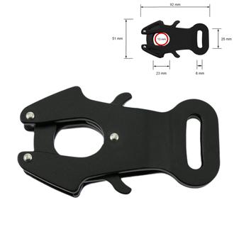 Aluminium Snap Hook Frog Nude Strong 92 mm/25Q