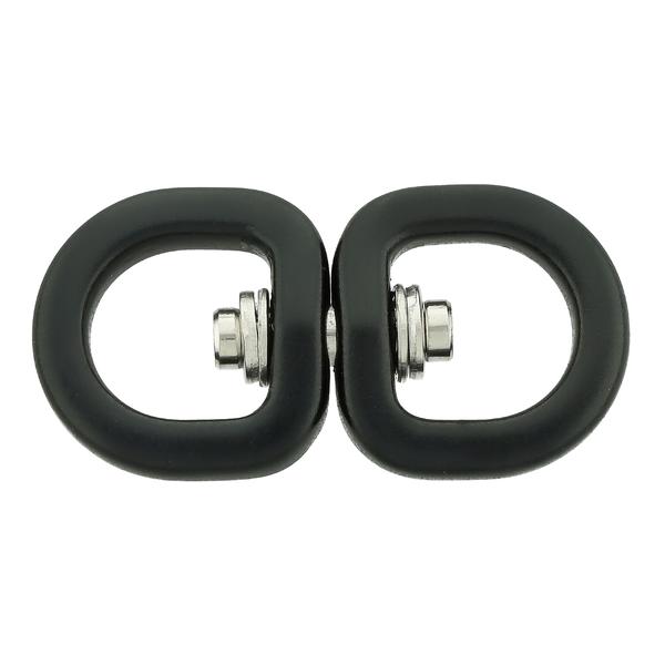 Hliníkový obrtlík ø 15 mm/15 mm – černý