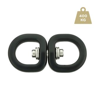 Drehwirbel aus Aluminium ø 15 mm/15 mm – Schwarz