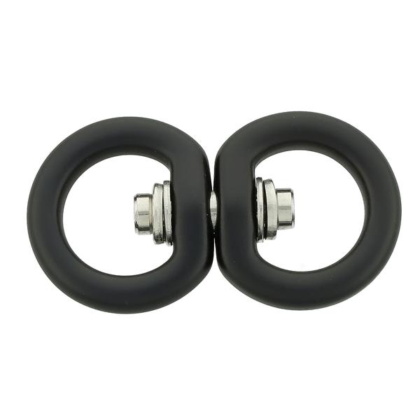 Алюминиевая вертлюг ø 16 mm/16 mm – черный