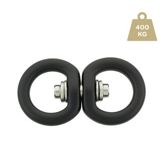 Drehwirbel aus Aluminium ø 16 mm/16 mm – Schwarz