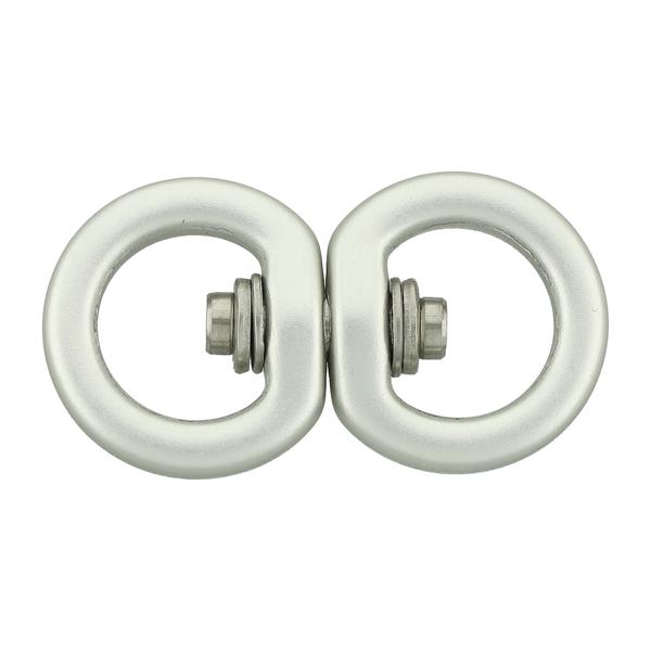 Drehwirbel aus Aluminium ø 16 mm/16 mm – Silber