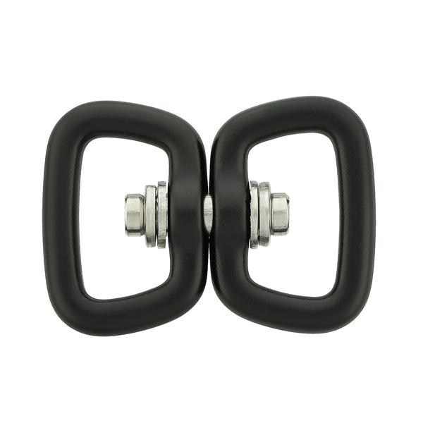 Hliníkový obrtlík ø 20 mm/20 mm – černý