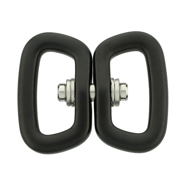Алюминиевая вертлюг ø 25 mm/25 mm – черный