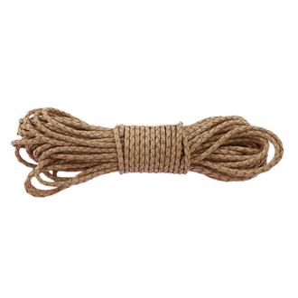 Braided Leather Cord ø 4 mm, Natural