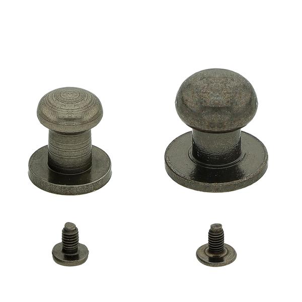 Messing Beiltaschenknopf – Schwarzes Nickel