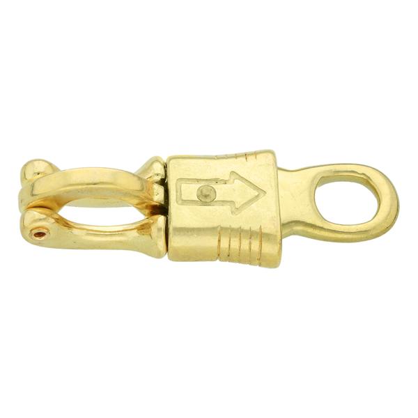 Mousqueton anti-panique 100 mm/14 – laiton
