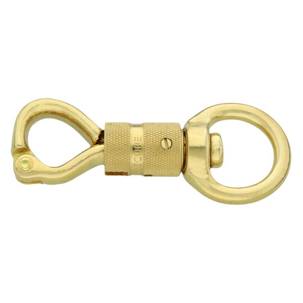Mousqueton de sécurité tournant 11 cm/28 – Laiton