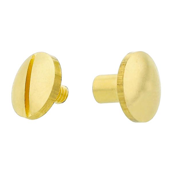 Steel screw post 4 mm (10 pcs) – Brass