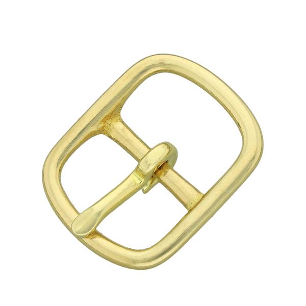 Center bar buckle – Brass