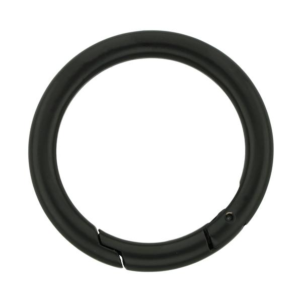 Mousqueton rond – Nickel Noir